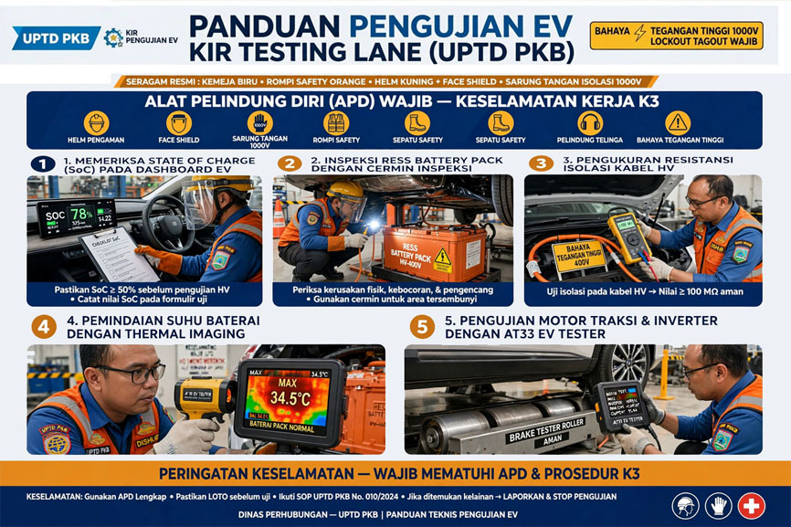 Layout Pengujian Kendaraan Listrik Layout Pengujian Kendaraan Listrik