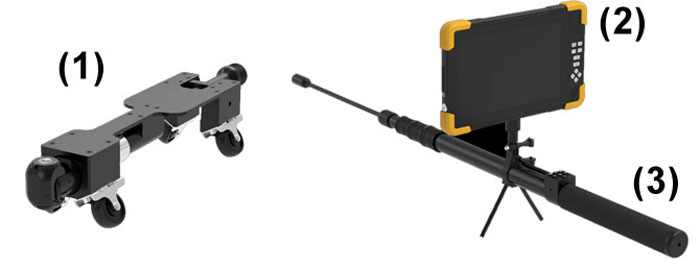 UVC-360-10 Under Vehicle 360&deg; Pan Tilt Inspection Camera